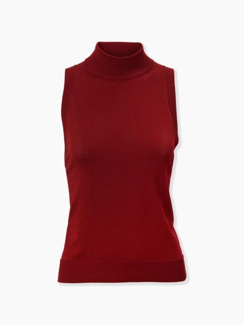 CAROLINA HERRERA Sleeveless Mock-Neck Top