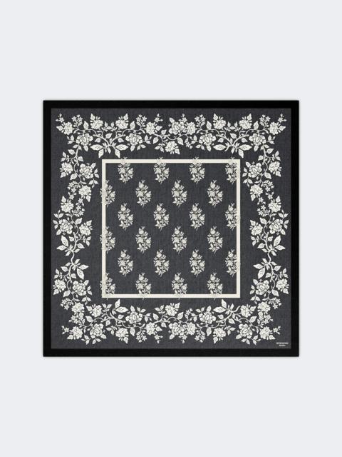WEEKEND Max Mara SIAM Printed silk twill scarf - MIDNIGHTBLUE