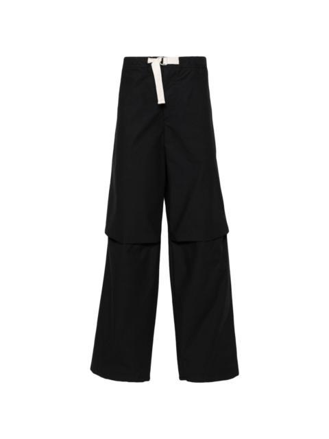 + loose-fit trousers