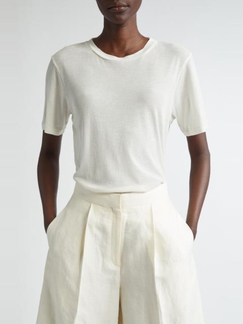 GIA STUDIOS GIA STUDIOS Jackie Cotton T-Shirt in Off White at Nordstrom