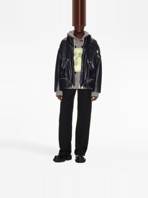 Off-White Arr Multipkts Zip Lea Jkt Sierra Leone