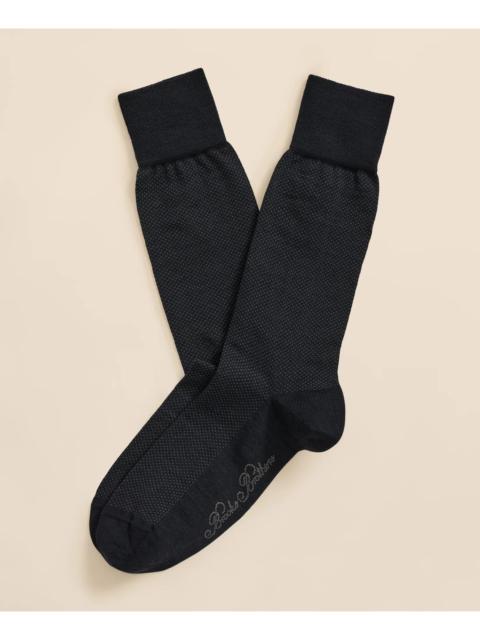 Brooks Brothers Merino-Wool-Blend Mini Dot Socks