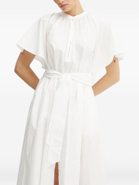 forte_forte flutter-sleeve belted maxi dress