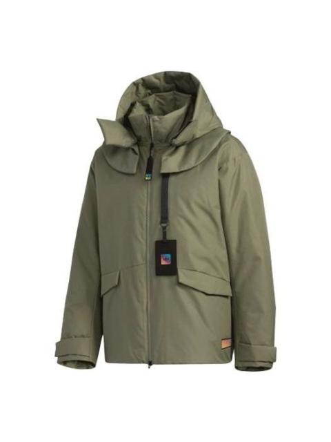 adidas originals Detachable Multiple Pockets Sports Stay Warm Down Jacket Green GT7285