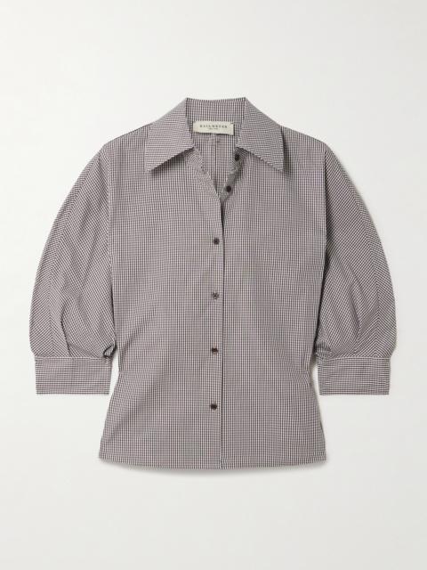 KALLMEYER Colette Cropped Gingham Cotton-poplin Shirt