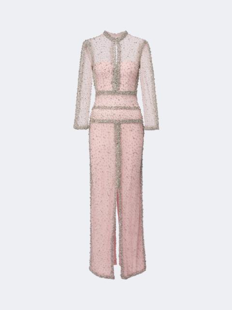 COSTARELLOS Belina embellished tulle gown
