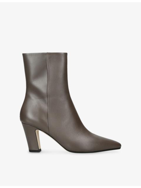 Aeyde Maris 75 Leather Heeled Ankle Boots