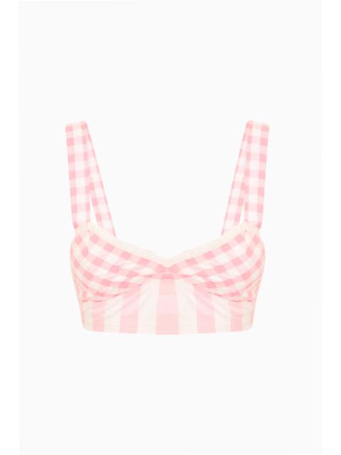 LoveShackFancy Ricky Seersucker Bralette Top