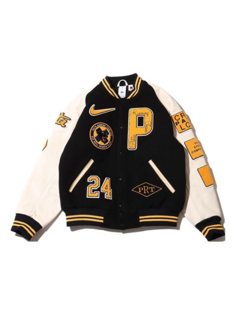 Nike Nike x Patta 실행 팀 Varsity 자켓 (아시아 소싱) '블랙 옐로우' FJ3107-010