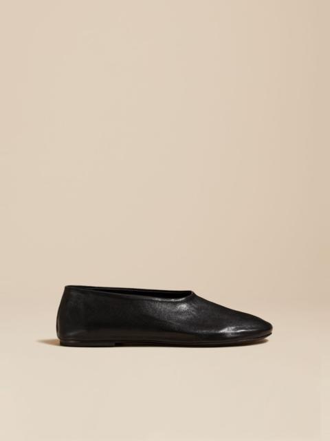 The Maiden Flat in Black Leather