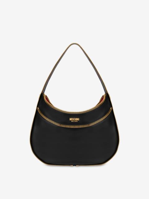 MOSCHINO RIDER CALFSKIN HOBO BAG