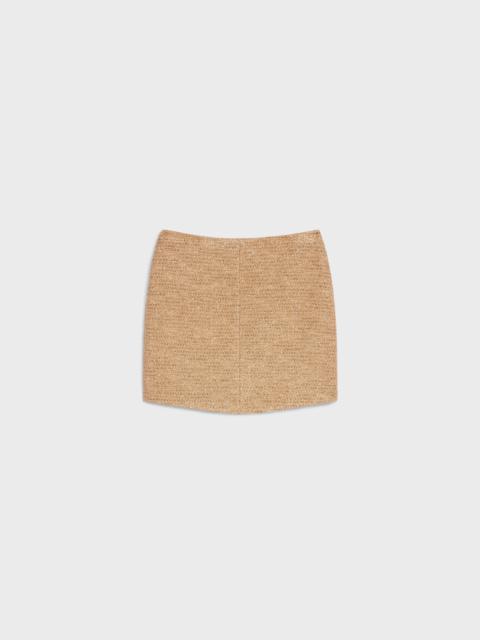 CELINE Mini skirt in lurex natte