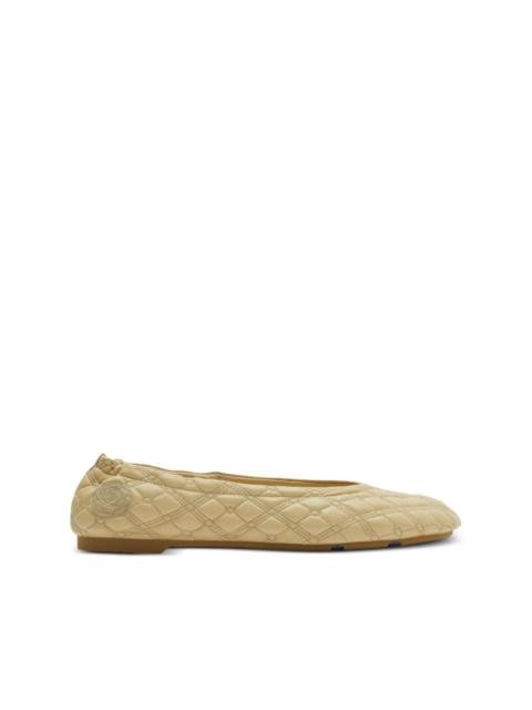 Burberry quilted leather ballerina shoes