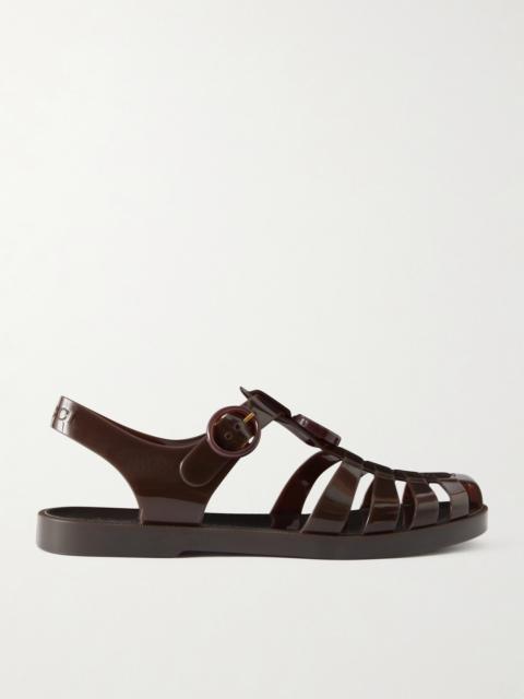 GUCCI Fisherman Embellished Rubber Sandals