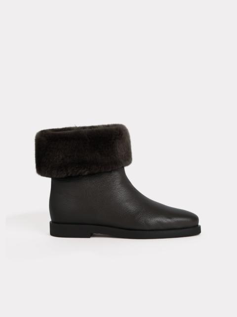 Totême The Off-Duty Boot dark brown