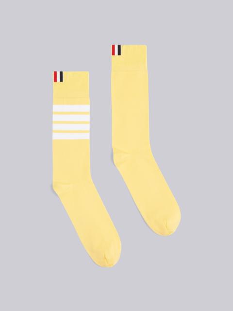 Thom Browne Yellow Cotton Mid-Calf 4-Bar Socks