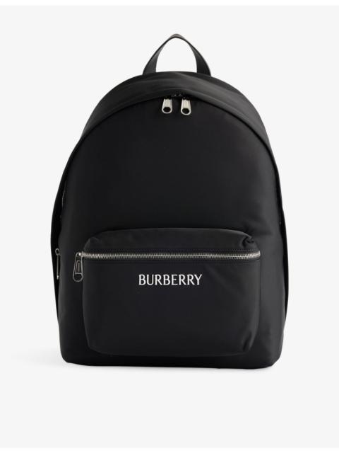 Burberry Logo-Print Nylon Backpack