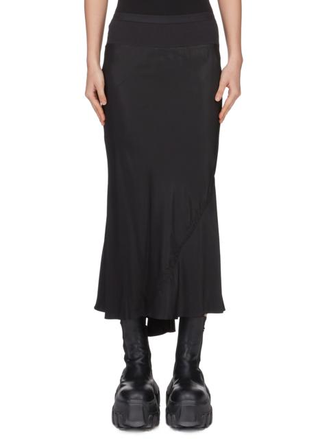 Rick Owens elastic-waistband bias-cut skirt