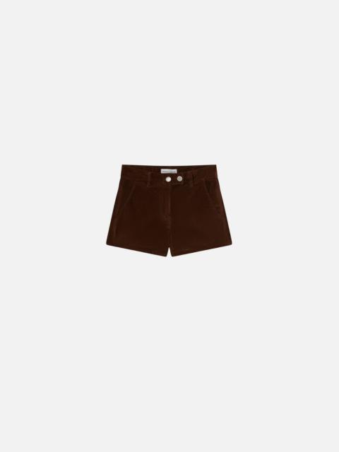 PINKO VELVET MILLERAIES STRIPED SHORTS