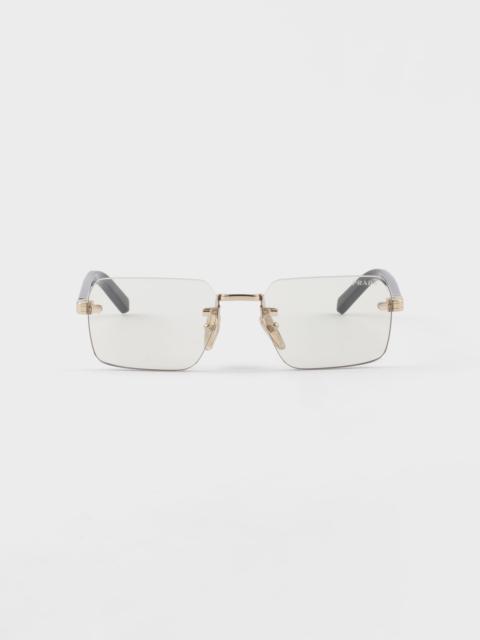Prada Sunglasses with the iconic metal plaque