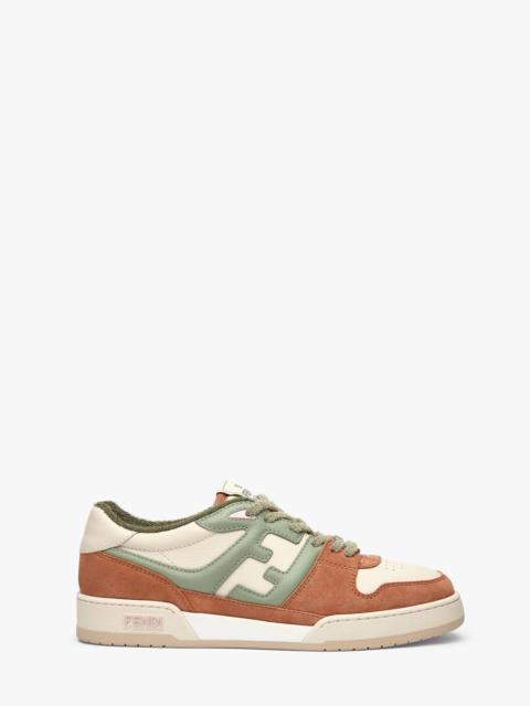 FENDI Amaranth suede low-tops