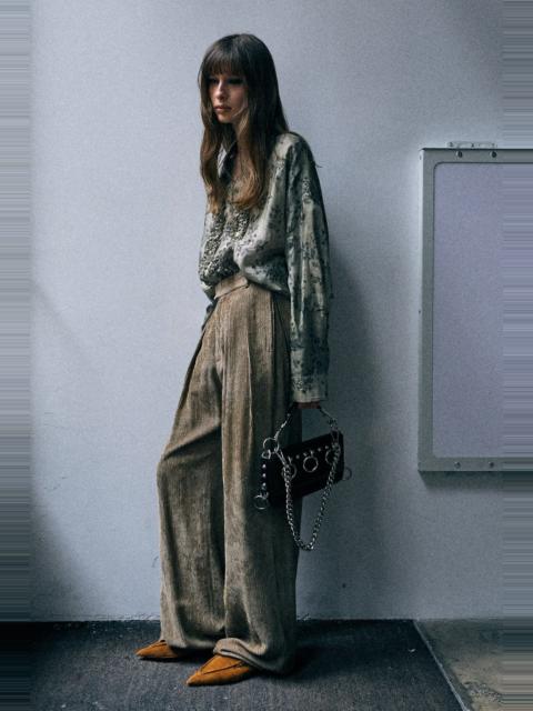 R13 Pleated Wide Leg Pant