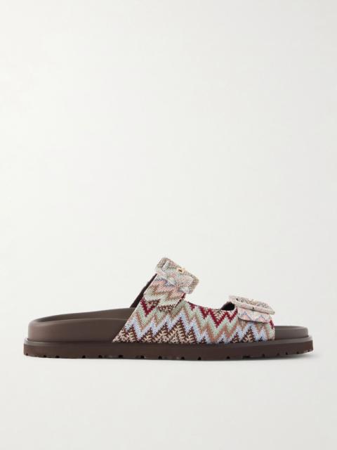 Missoni Clea striped woven sandals Multi