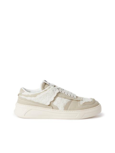 MSGM FG1 Sneakers with faux shearling inlays