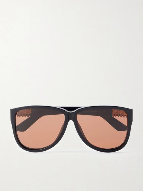 Miu Miu D-frame acetate sunglasses Black