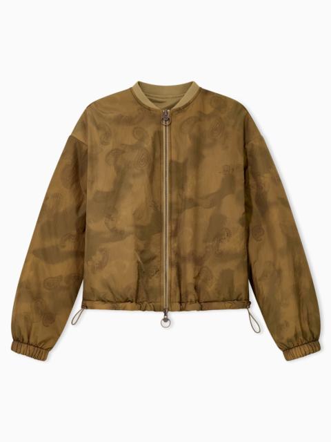 EMPORIO ARMANI REVERSIBLE PRINTED WRINKLE NYLON JACKET BOTEH CAPSULE