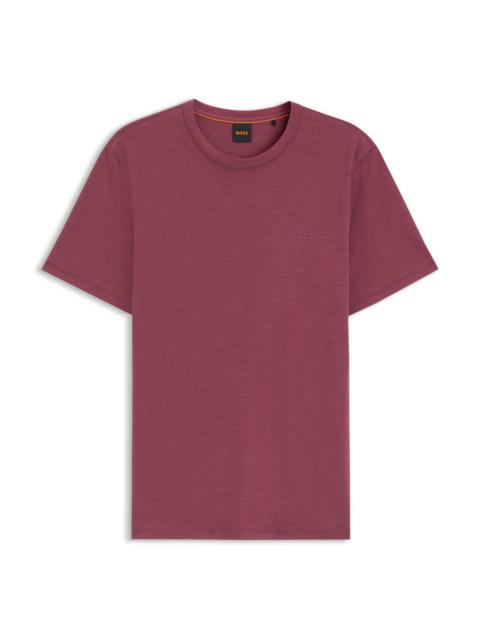 BOSS COTTON JERSEY T-SHIRT WITH LOGO DETAIL