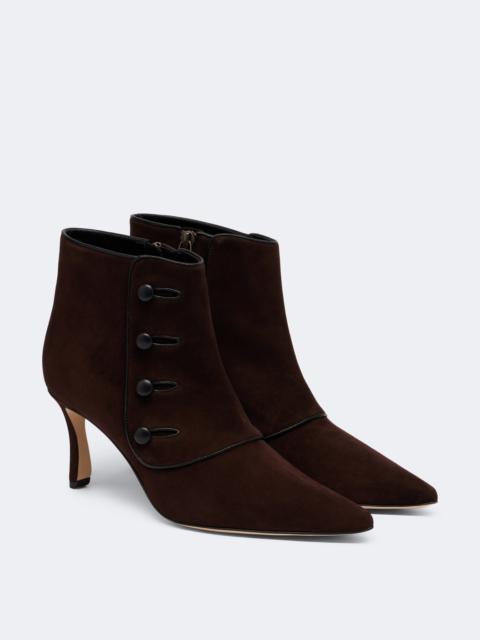 Manolo Blahnik Vivés suede ankle boots