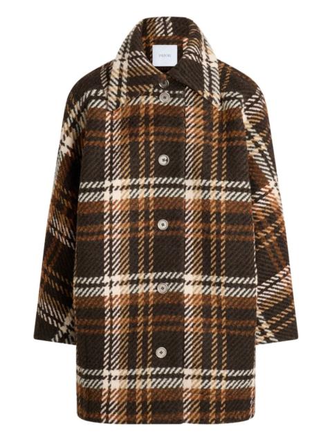 PATOU checked wool coat