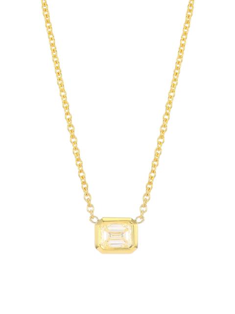 ROBERTO COIN Women's Tiny Treasures 18K Yellow Gold & Emerald-Cut Diamond Pendant Necklace - Gold