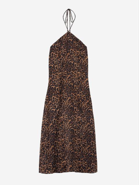 The Kooples LEOPARD PRINT SLEEVELESS MAXI DRESS