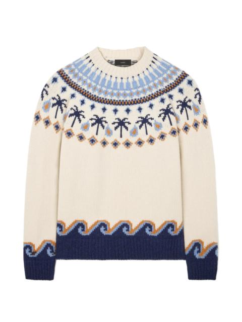 Alanui Alanui Jacquard-knit Fair Isle Sweater