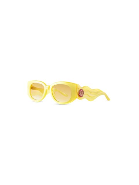 CASABLANCA Memphis Yellow & Gold Sunglasses