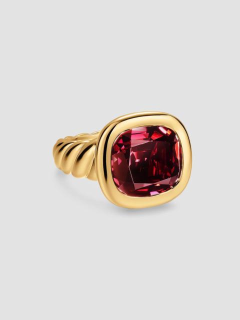 DAVID YURMAN Women's DY Mercer Color Stone Ring in 18K Yellow Gold - Rhodolite Garnet