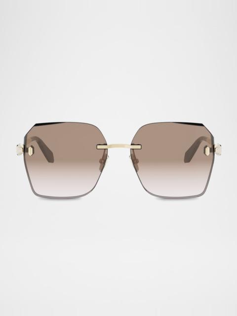 BVLGARI Serpenti Forever Metal Square Sunglasses