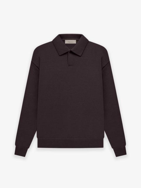 Knit LS Polo