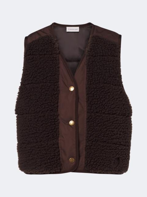 Moncler Paneled teddy vest