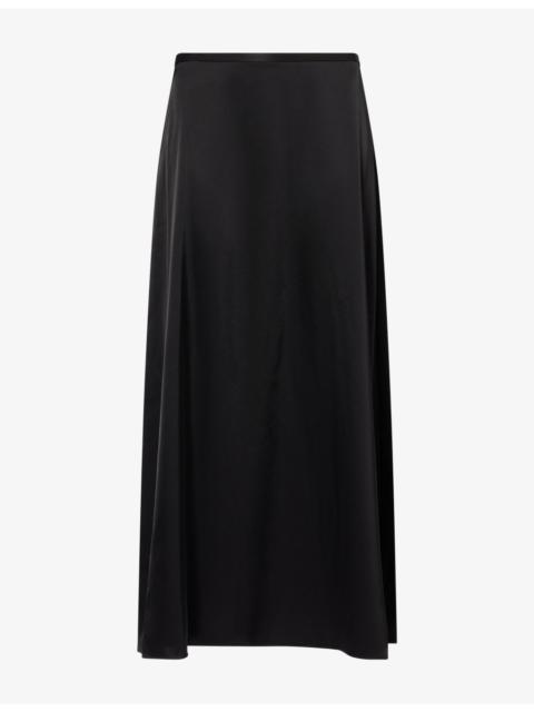 Theory A-Line Satin Maxi Skirt