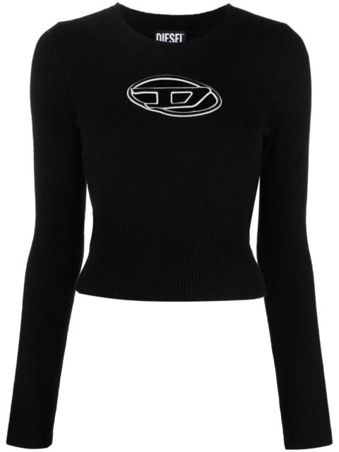 M-Areesa logo-embroidered jumper