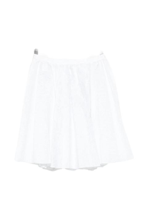 SHUSHU/TONG Shushu/tong Floral-jacquard Pleated Mini Skirt
