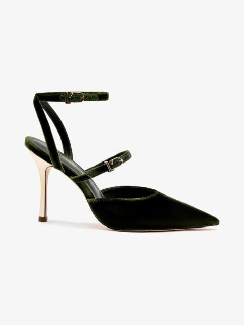 Larroudé Kris Pump In Bosco Velvet