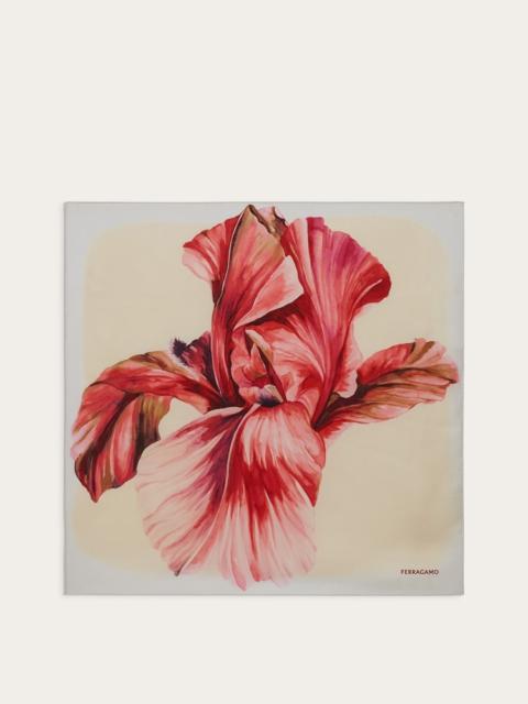 FERRAGAMO IRIS PRINT SILK FOULARD