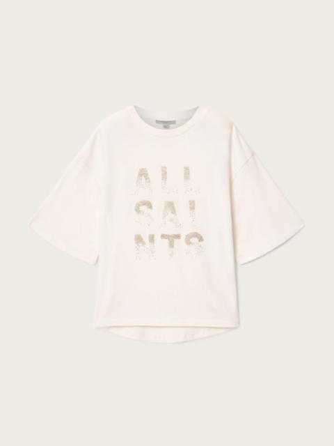 ALLSAINTS STACKS AMELIE OVERSIZED EMBELLISHED T-SHIRT