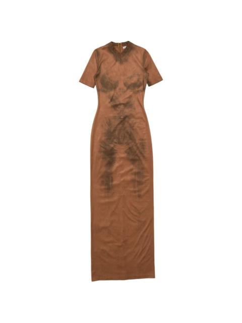 Acne Studios short-sleeve print maxi dress