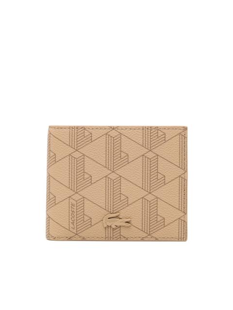 LACOSTE small logo-patched monogram billfold