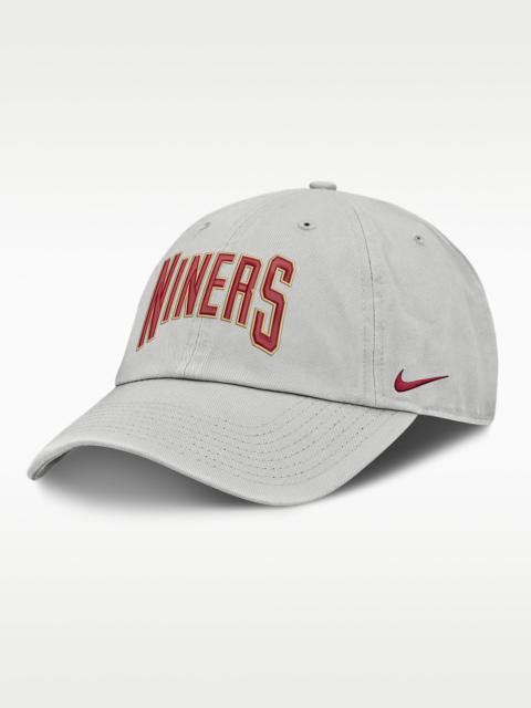 Nike San Francisco 49ers Primetime Club Arched Men's Nike NFL Adjustable Hat